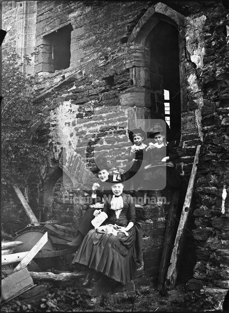 Unknown Portrait of Family Group at Beauvale Priory, Moorgreen, c 1890