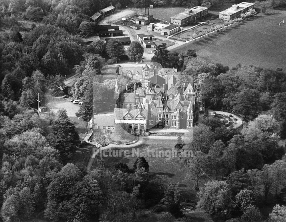 Aerial view of Bestwood Lodge, Bestwood, c 1978