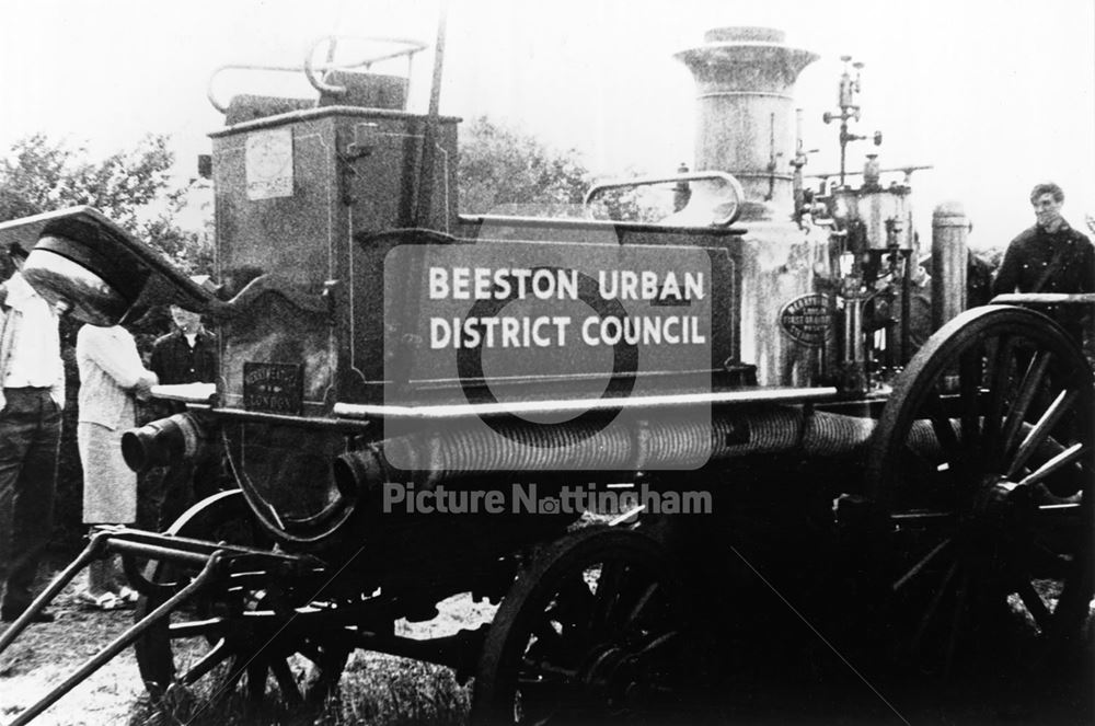 Fire steam pump, Beeston, 1950s?