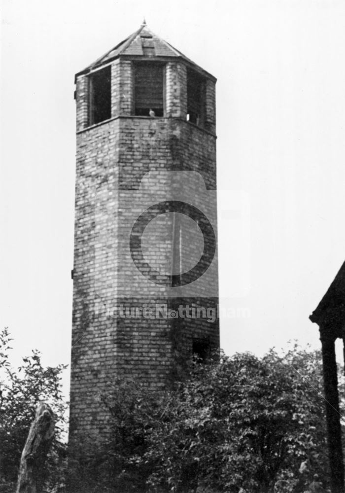 Beeston Observatory, rear of Lilac Grove, Beeston, 1964