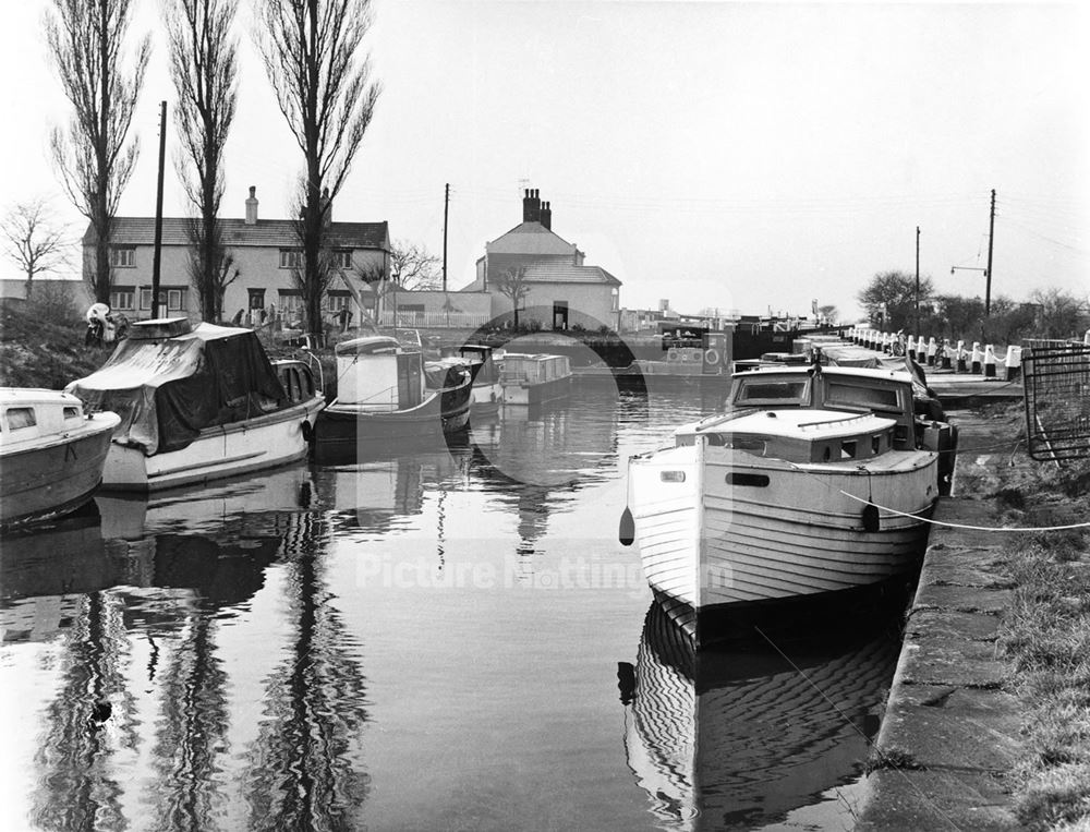 Beeston Lock, Canal Side, Beeston, 1967