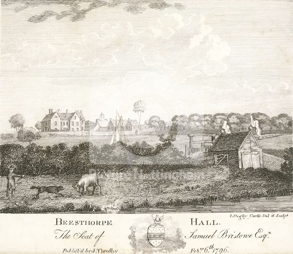 Beesthorpe Hall, Caunton, Newark, 1796