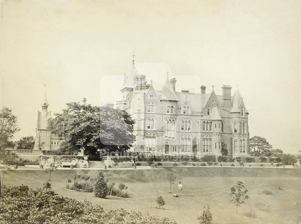 South Aspect of Bestwood Lodge, Bestwood, Nottingham, c 1890s