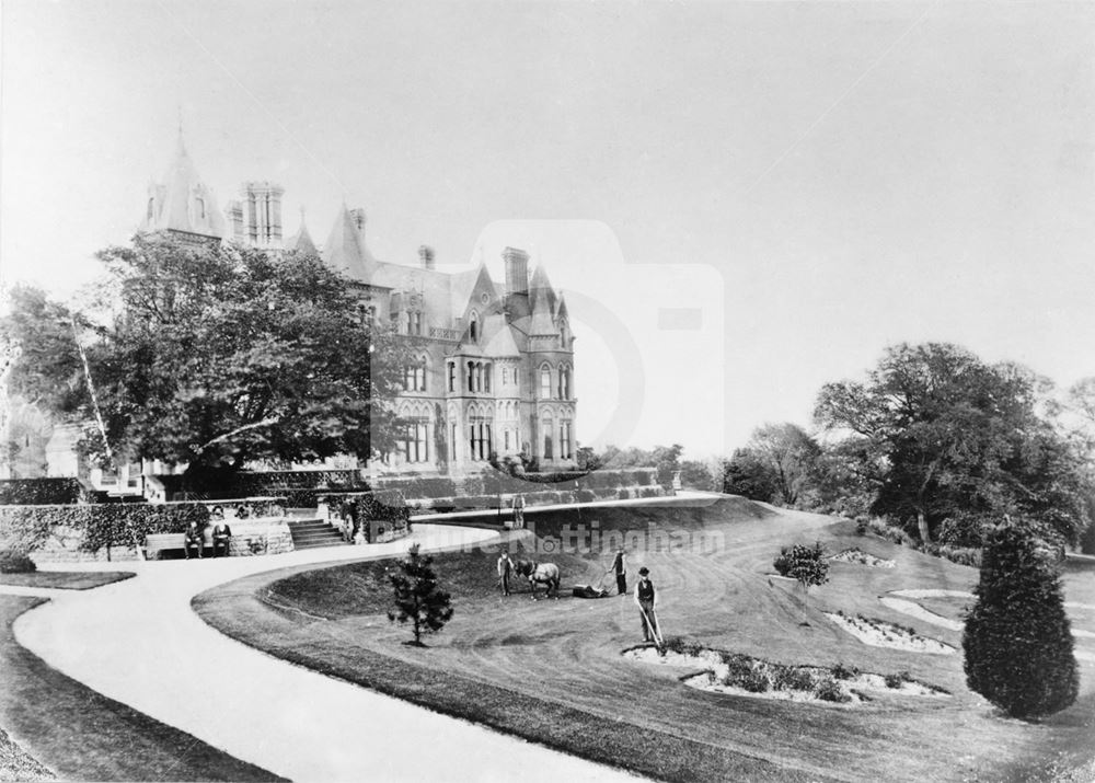 South Aspect of Bestwood Lodge, Bestwood, Nottingham, c 1890s