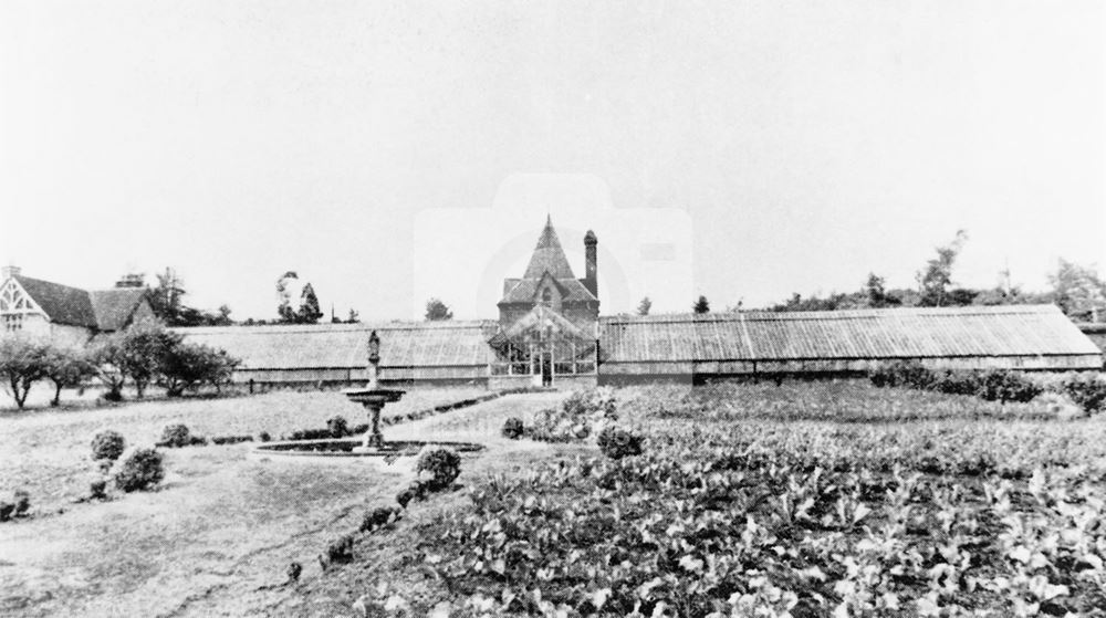 Glass Houses in Walled Garden, Bestwood Lodge, Bestwood, Nottingham, c 1940