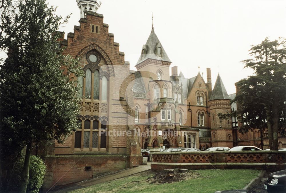 Main Entrance and Chapel, Bestwood Lodge, Bestwood, Nottingham, 1999