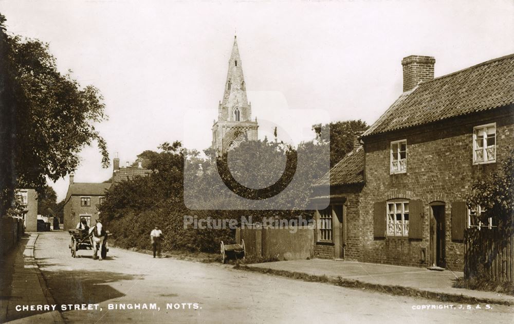 Cherry Street Looking North, Bingham, c 1912