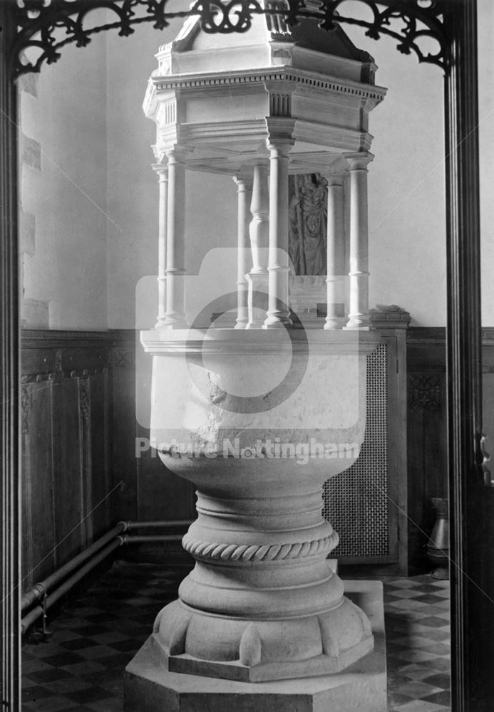 All Saints' Church - interior, Church Street, Bingham c 1950?