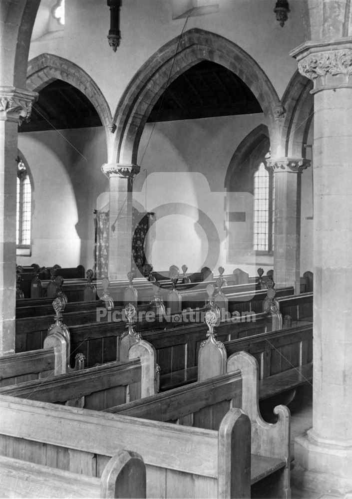 All Saints' Church - interior, Church Street, Bingham c 1950?