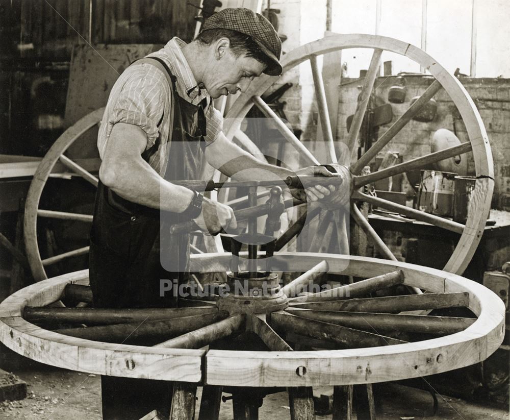 Hall Bros. Wheelwrights, Bleasby, 1953