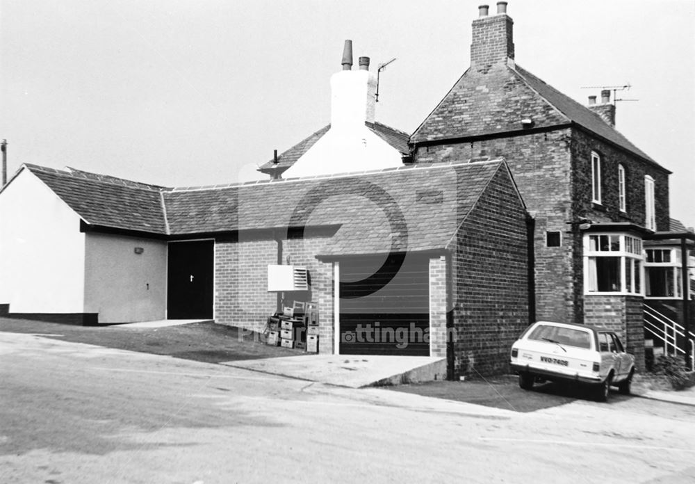 Bird in Hand public house - rear view, Main Street, Blidworth, 1982