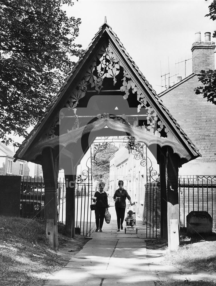 Lynch Gate of Bingham Church, Bingham, 1966