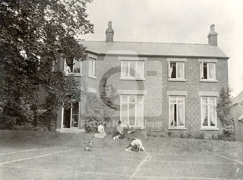 The Vicarage, St. Mary's Church, Main Street, Blidworth, c 1890