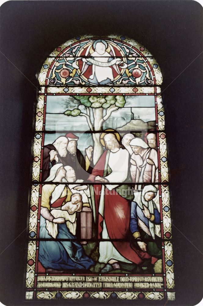 South aisle window, St Mary's Church, Main Street, Blidworth, 1982