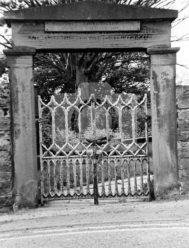 Gateway, St Mary's Church, Main Street, Blidworth, 1982