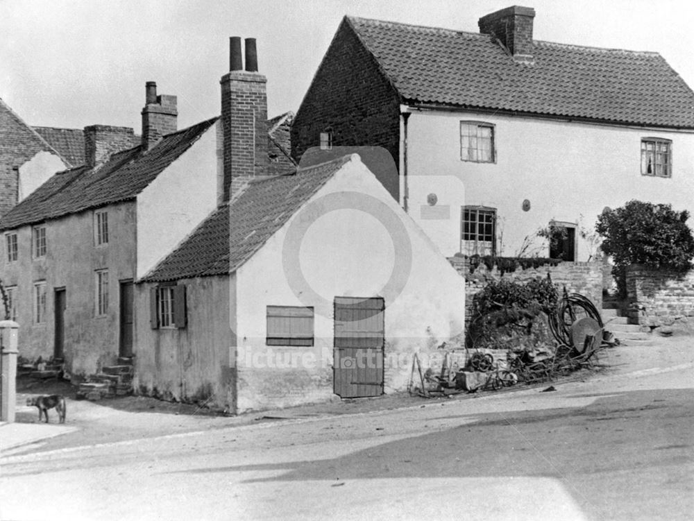 'A Sunlight Street', Main Street-Field Lane Corner, Blidworth, 1908