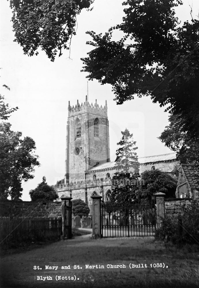 St Mary and St Martin's Church, Blyth, c 1950s?