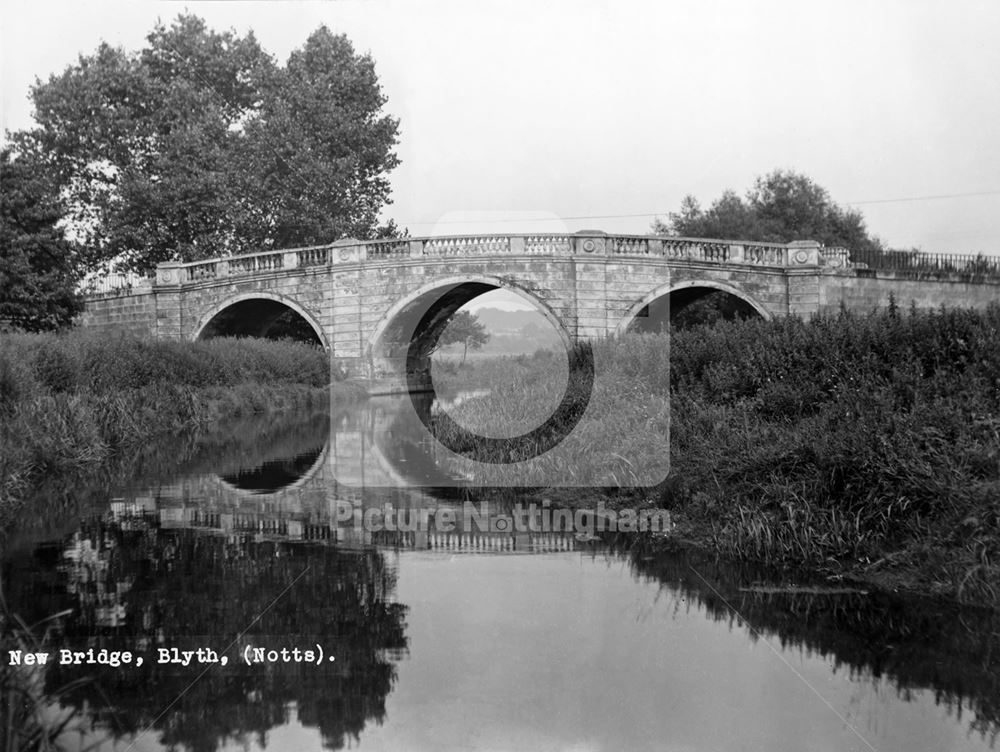 New Bridge, A1, Blyth Village, c 1950s?