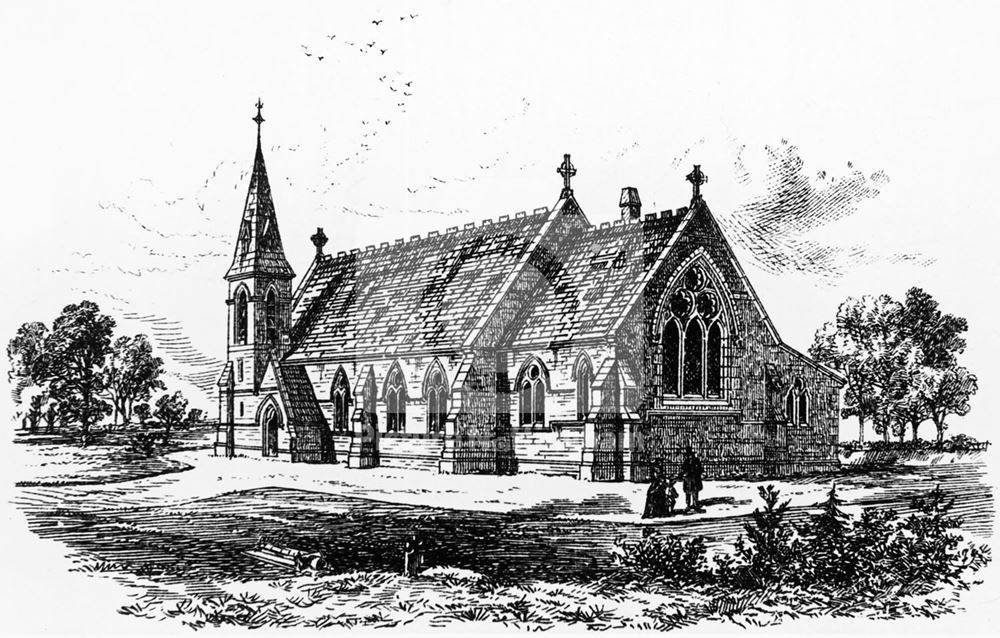 St Matthew's Parish Church, Church Lane, Boughton, c 1867