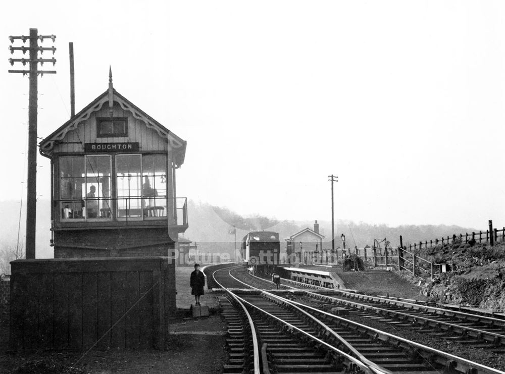 Railway Station, Boughton, 1954