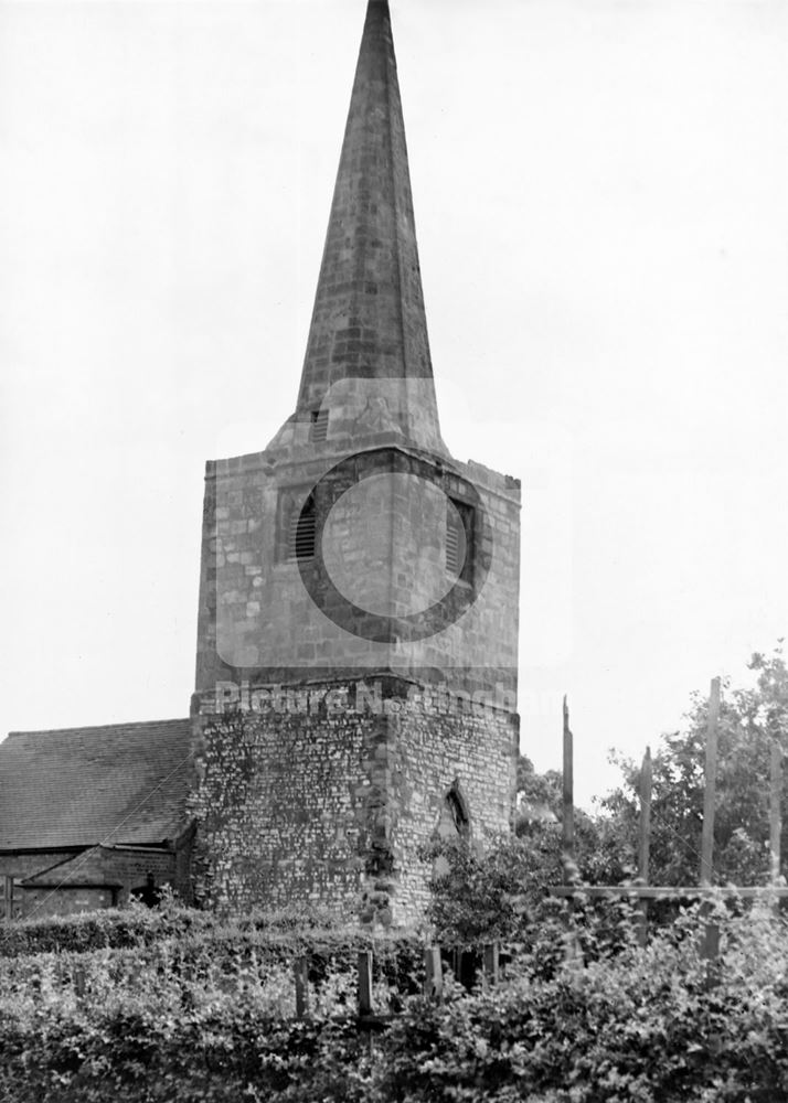 Bradmore Church, Bradmore village, 1949