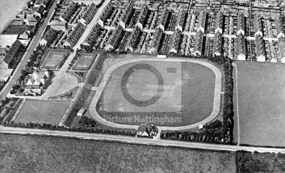 Aerial view of Forest Town, Mansfield, c 1930