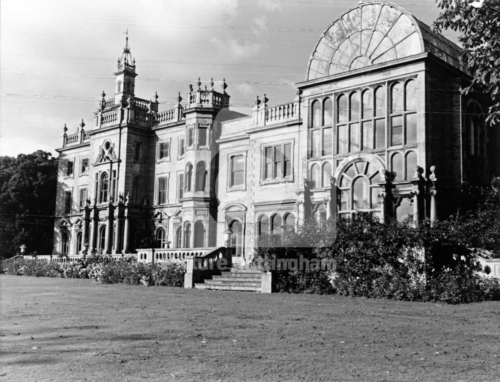 North End and Palm House of Flintham Hall, off Inholms Road, Flintham, 1961