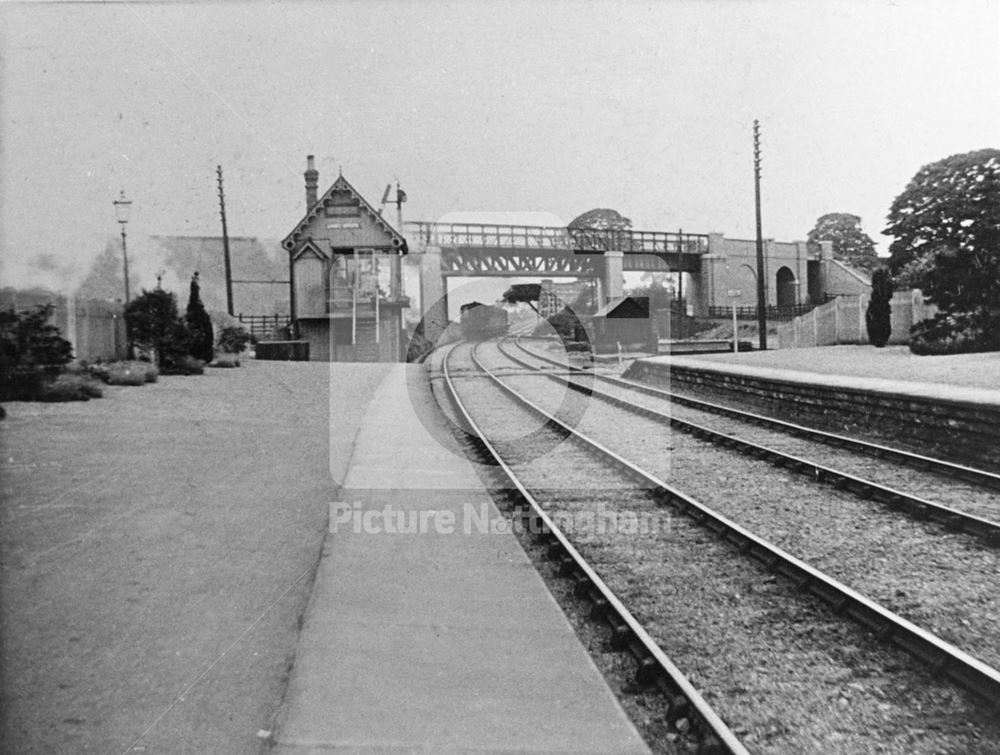 Great Northern Railway Station, Wighay Road, Linby, c 1895