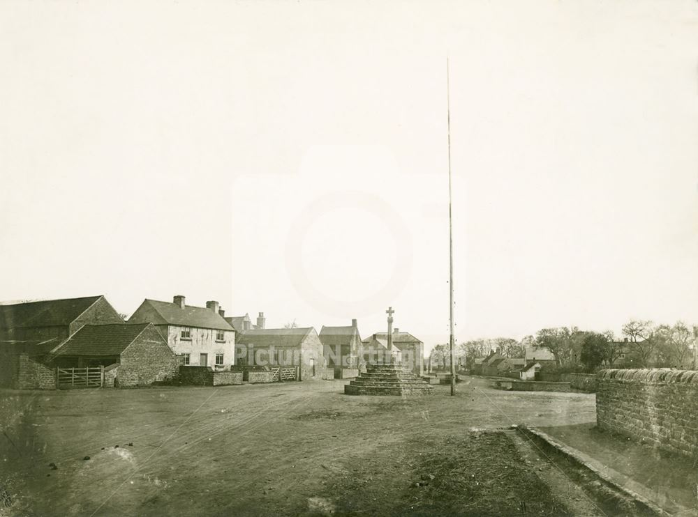 Top Cross, Main Street, Linby, c 1900s