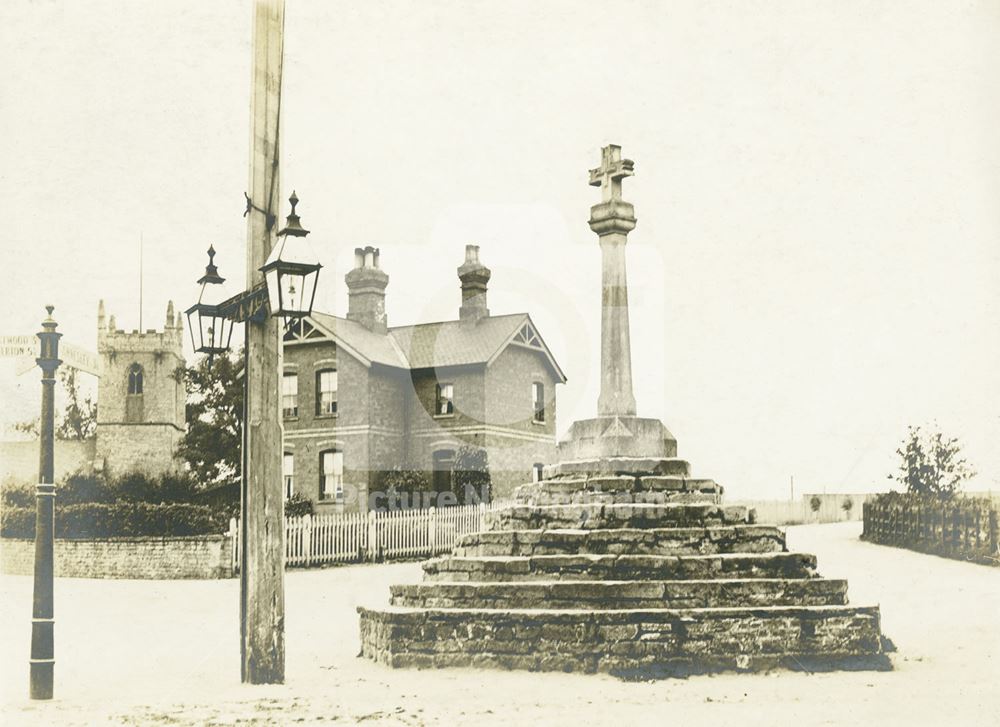 Top Cross, Main Street, Linby, c 1900s