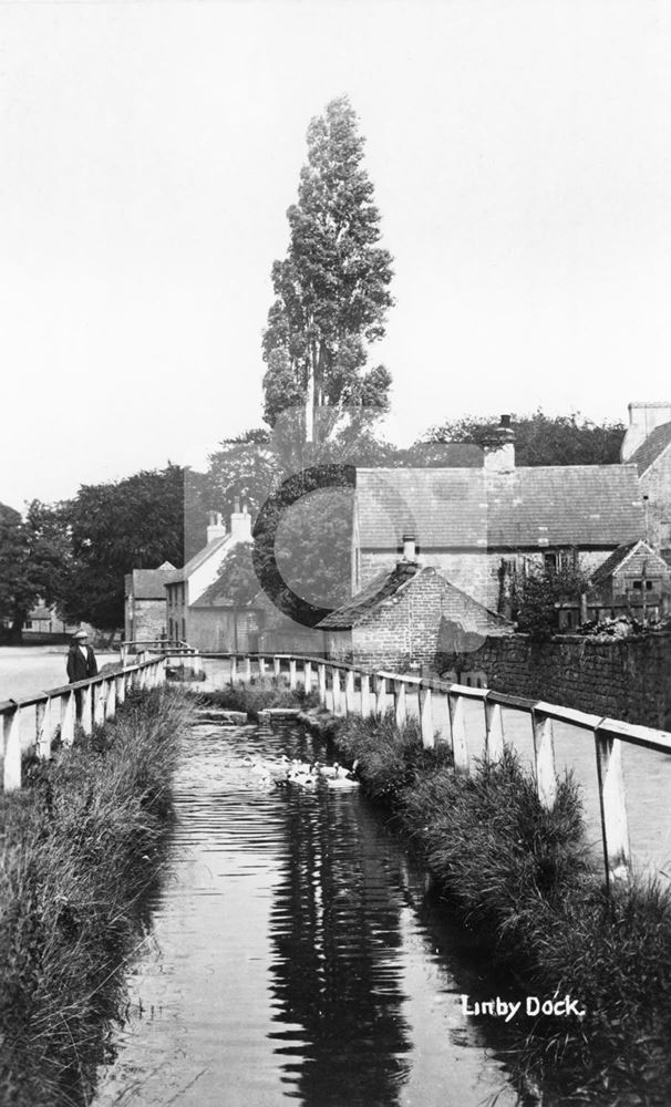 Linby Dock, Main Street, Linby, c 1950