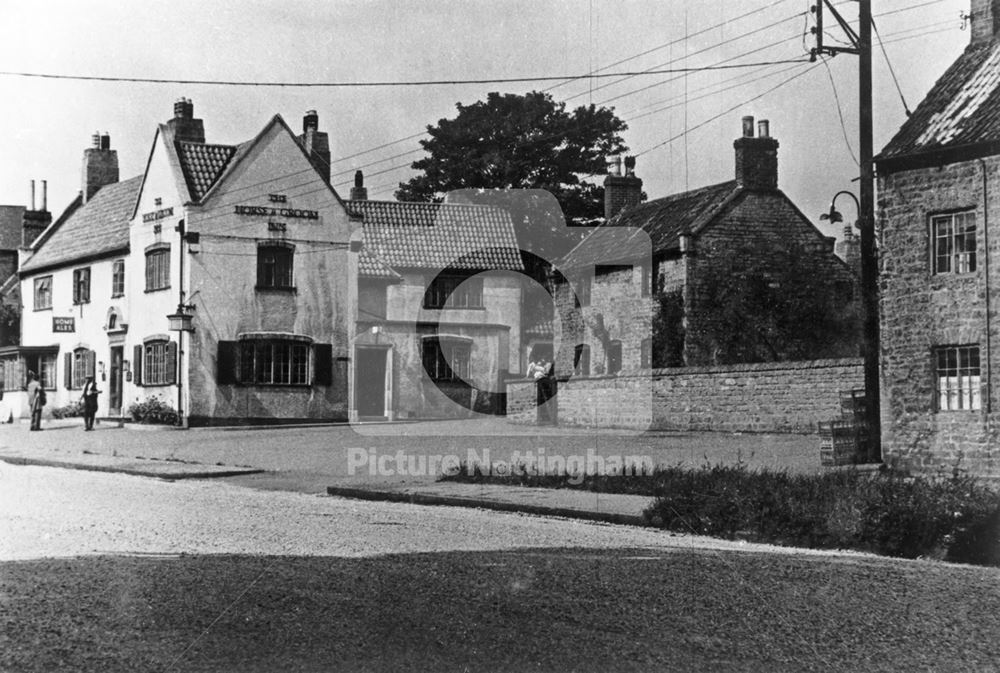 Horse and Groom public house, Main Street, Linby, c 1950