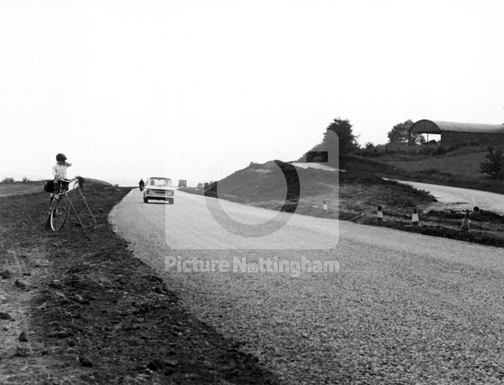 Bypass at Cheese Hill, Nottngham Road, Gotham, 1972