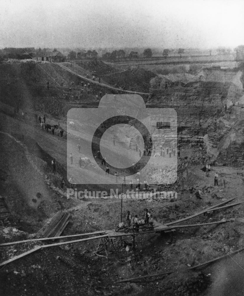 Gypsum Mining, Gotham, c 1900