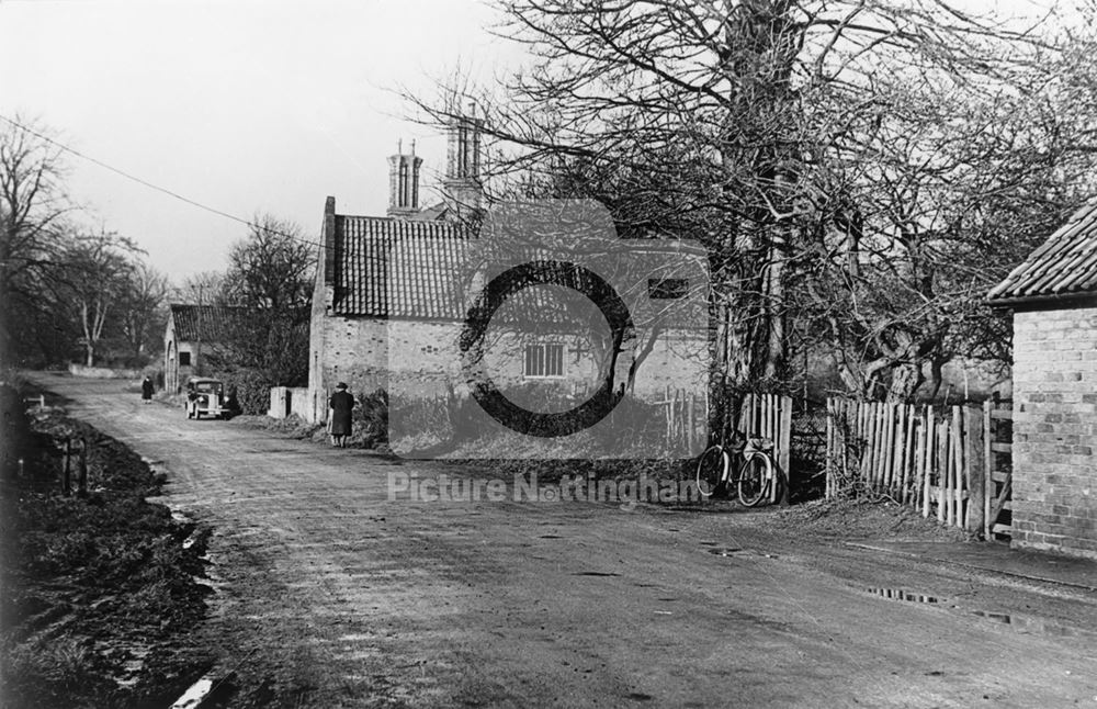 Main Street and Horse Shoe Forge, Gonalston Lane, Gonalston, c 1940s