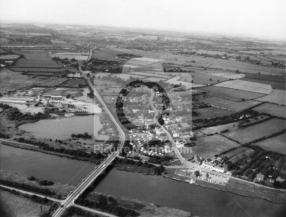 Aerial View of Gunthorpe Looking North, 1972