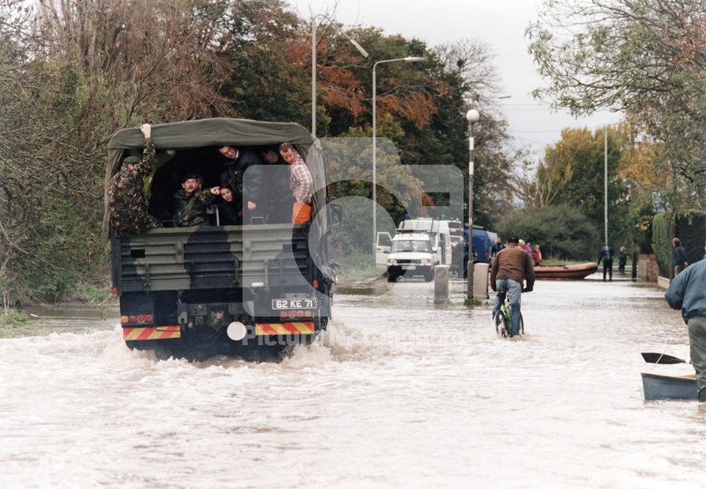 Flooding, Lowdham Road, Gunthorpe, 2000