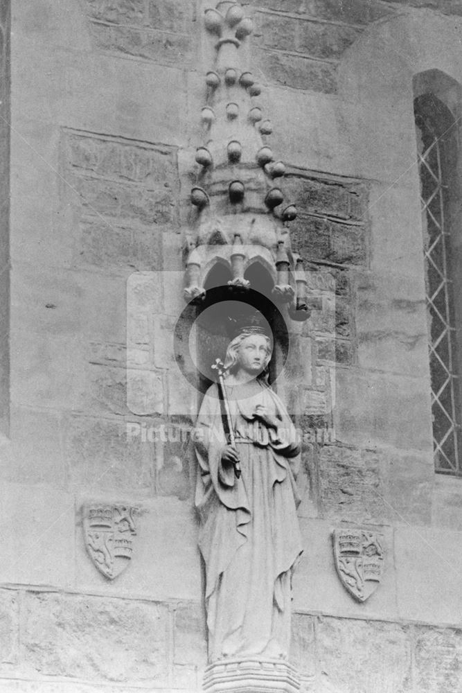 Queen Eleanor Effigy, All Saints Church, Church Road, Harby, c 1877