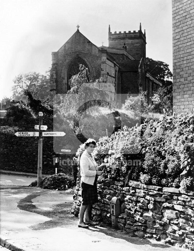 St. Peter's Church and Trent Lane Junction, East Bridgford, 1965