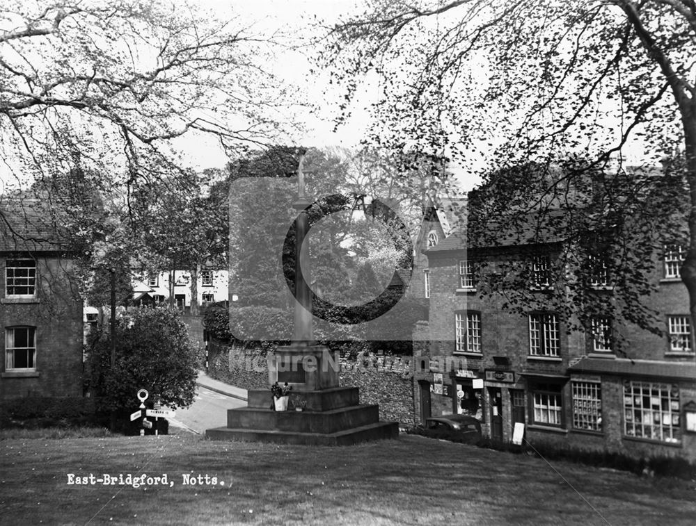 War Memorial, St. Peter's Church, Kirk HIll, East Bridgford, c 1950