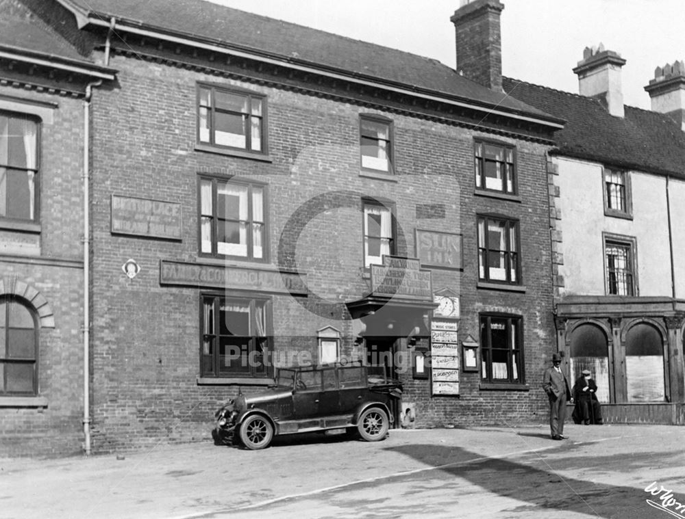 The Sun Inn, Derby Road, Eastwood, c 1928