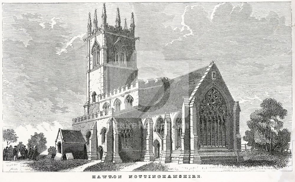 The Parish Church of All Saints, Hawton, c 1880