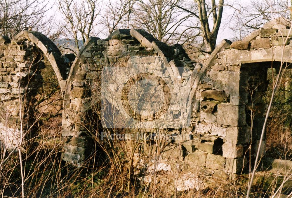 Haughton Chapel ruins, south bank of River Maun, near Haughton, 2004