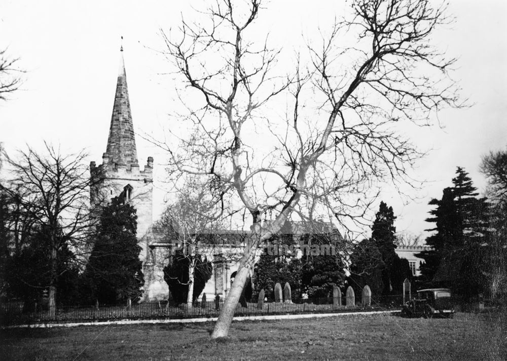 St Edmund's Church, off Holme Lane, Holme Pierrepont, c 1935