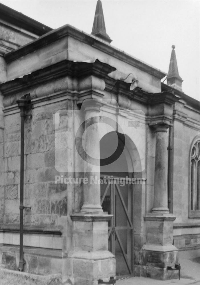 South porch, St Edmund's Church, off Holme Lane, Holme Pierrepont, c 1950s?