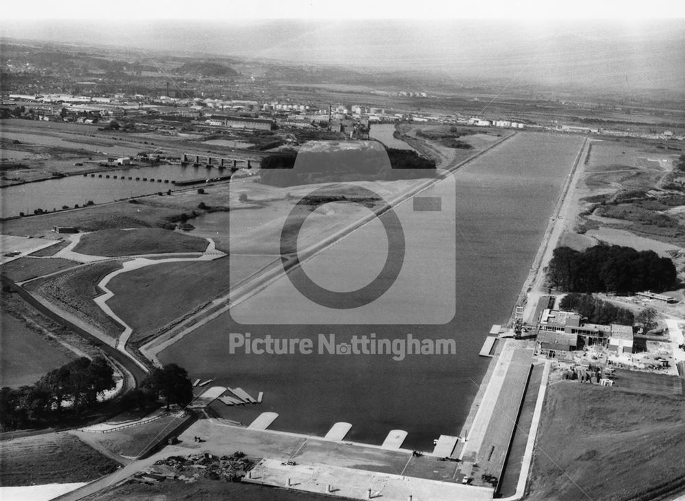 Aerial View of National Water Sports Centre, Adbolton Lane, Holme Pierrepont, 1972