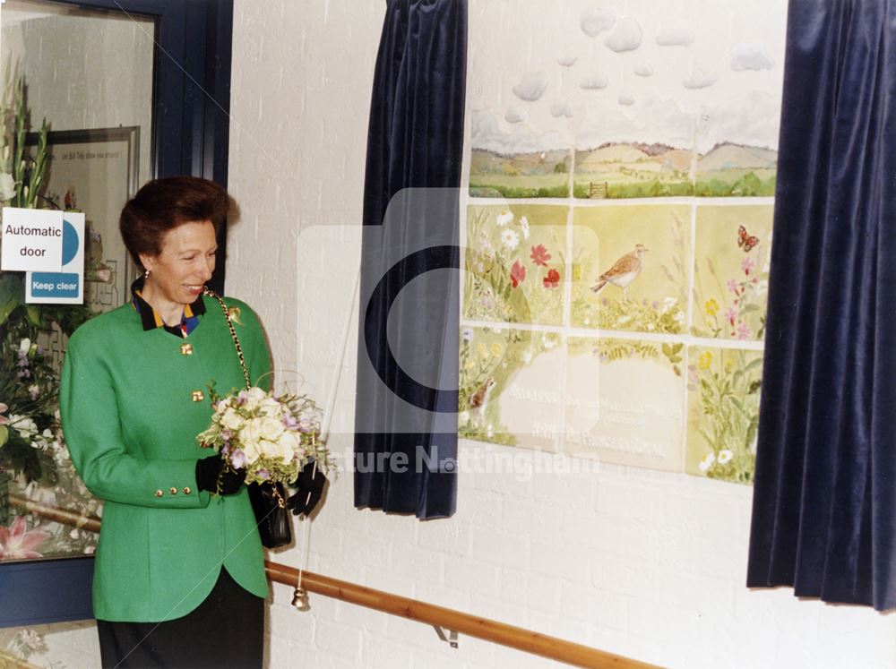 Opening of Extension by Princess Anne, Skylarks Centre, Adbolton Lane, West Bridgford, 1999