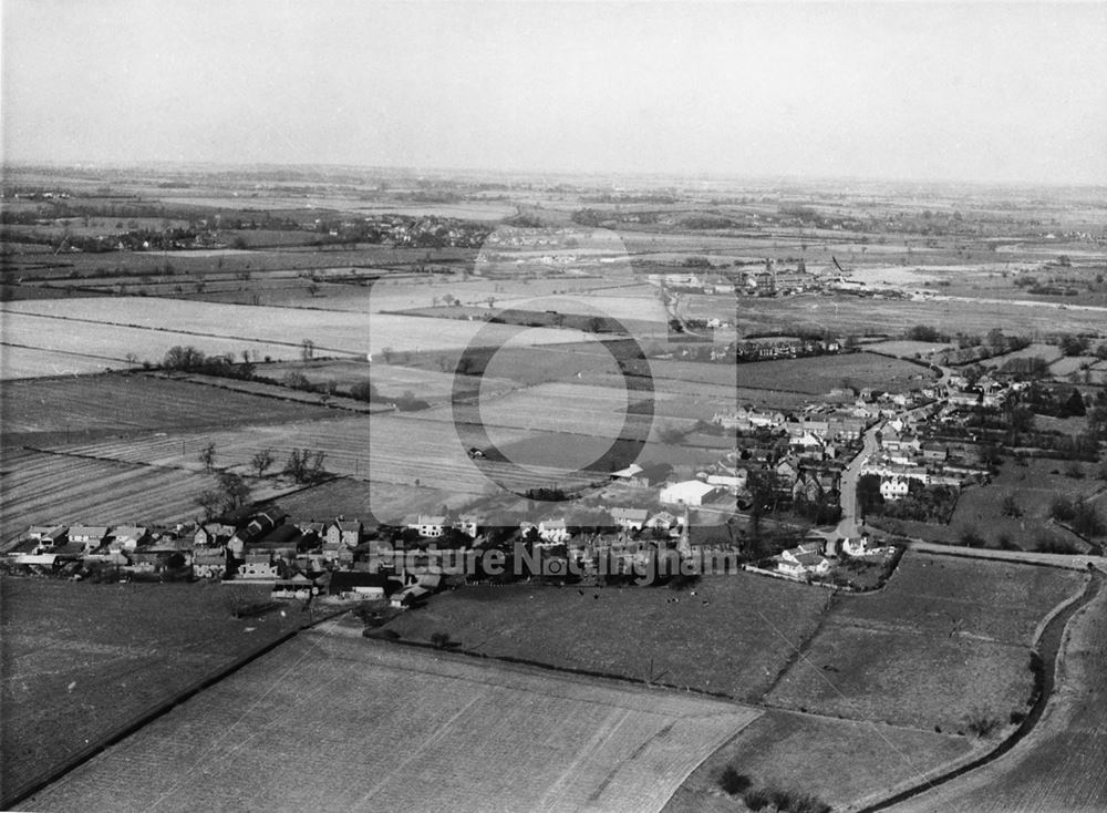 Aerial View of Hoveringham, 1972