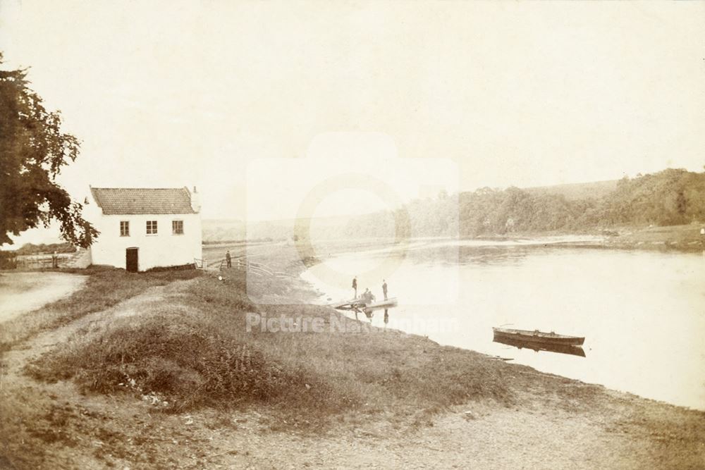 Hoveringham Ferry, c 1900s