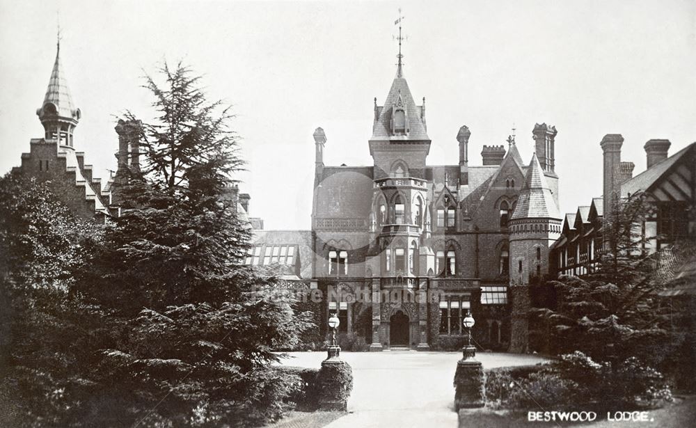 Main Entrance, Bestwood Lodge, Bestwood, Nottingham, c 1910